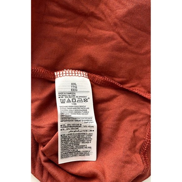 Old Navy  Fit & Flare Cami Mini Cross Cross Back Dress XXL red Pockets not NWT - Picture 7 of 9